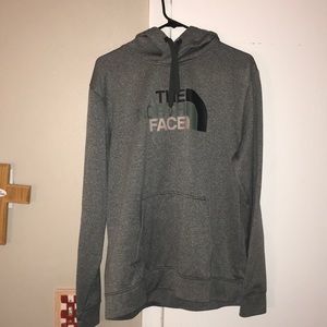 North face hoodie in grey, men’s large